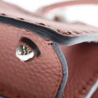 Fendi Peekaboo Petit Eye Leather 2-Way Bag Silver Pink — view 5