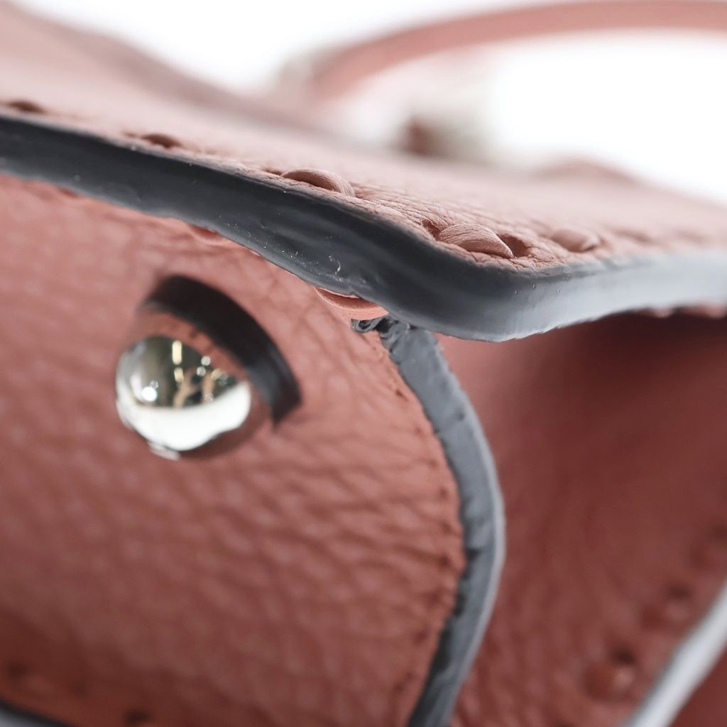 Fendi Peekaboo Petit Eye Leather 2-Way Bag Silver Pink — view 5