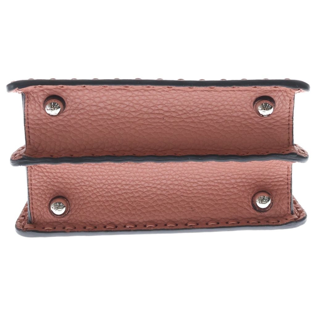 Fendi Peekaboo Petit Eye Leather 2-Way Bag Silver Pink — view 4