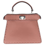 Fendi Peekaboo Petit Eye Leather 2-Way Bag Silver Pink — view 2