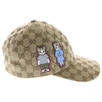 Gucci Yuko Higuchi GG Canvas Baseball Cap Beige Blue — view 3