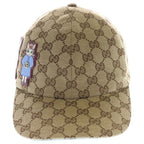 Gucci Yuko Higuchi GG Canvas Baseball Cap Beige Blue — view 4