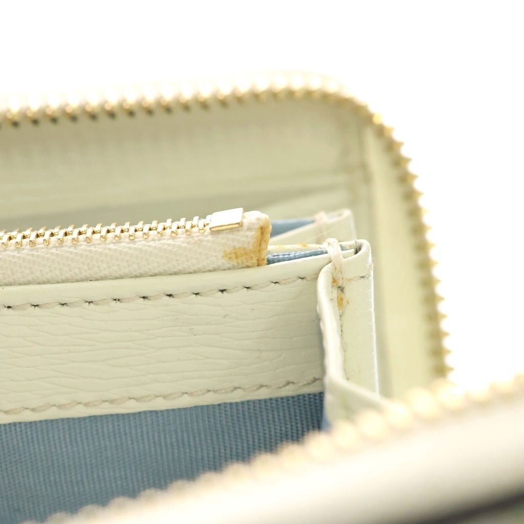 Gucci Horsebit Tiger Leather Gold Zip Around Wallet Ivory Multicolor — view 5