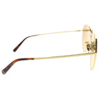Louis Vuitton My Monogram Light Square Sunglasses 57 17 Gold Khaki Eyewear — view 3