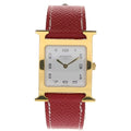 Hermes Watch MM Quartz White Dial