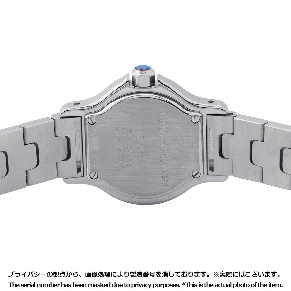 Cartier Santos Octagon SM Watch Ivory Dial Quartz — view 3