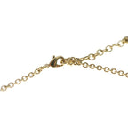 Dior CD Logo Pearl Double Strand Necklace Gold — view 4