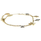 Louis Vuitton LV Gram Monogram Rhinestone Bracelet Gold Silver — view 3