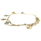 Louis Vuitton LV Gram Monogram Rhinestone Bracelet Gold Silver — view 4
