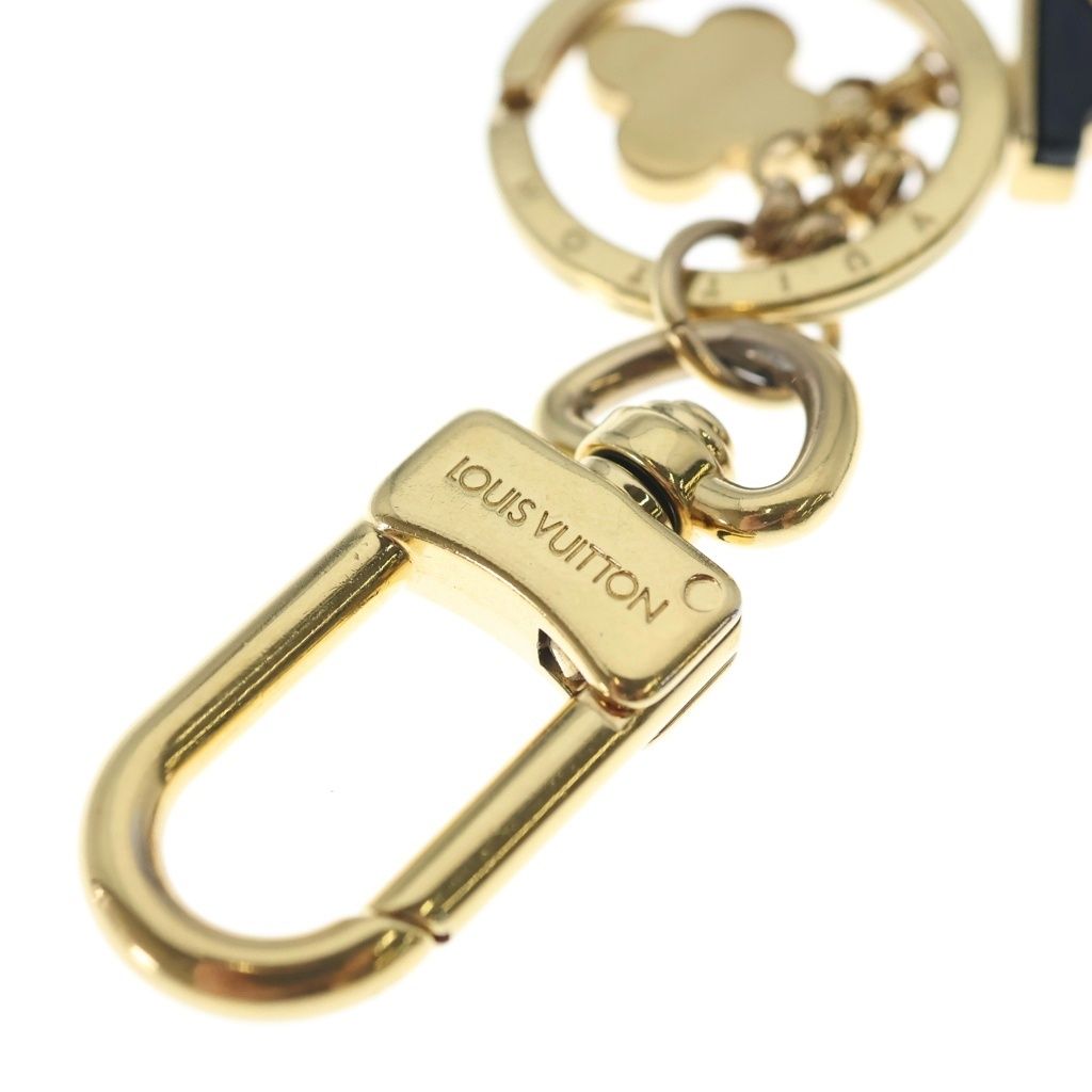 Louis Vuitton Capucines Porte Cles LV Key Holder Charm Gold Black — view 6