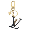 Louis Vuitton Capucines Porte Cles LV Key Holder Charm Gold Black