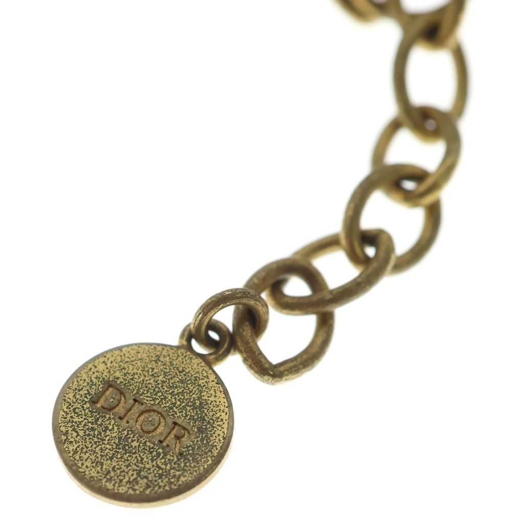 Dior CD Logo Chain Necklace Gold — view 6