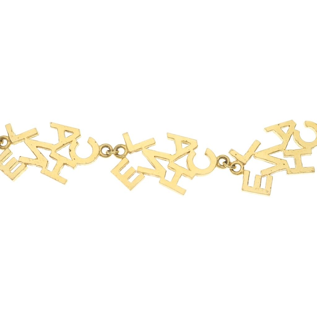 Chanel Logo Necklace Gold — view 3