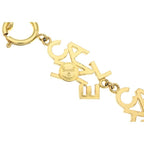 Chanel Logo Necklace Gold — view 5