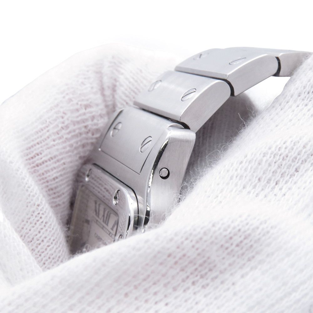 Cartier Santos Galbe SM Watch Ivory Dial Quartz — view 7
