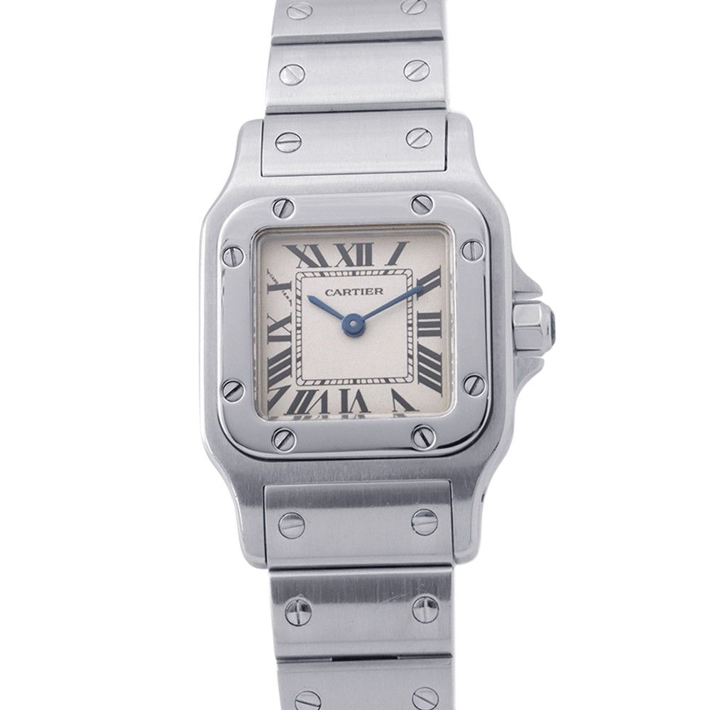 Cartier Santos Galbe SM Watch Ivory Dial Quartz