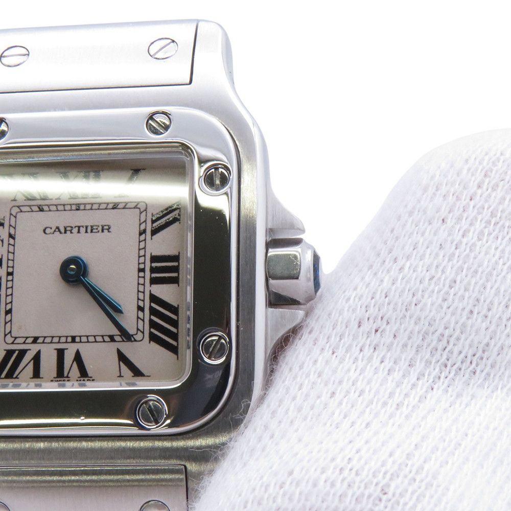 Cartier Santos Galbe SM Watch Ivory Dial Quartz — view 6