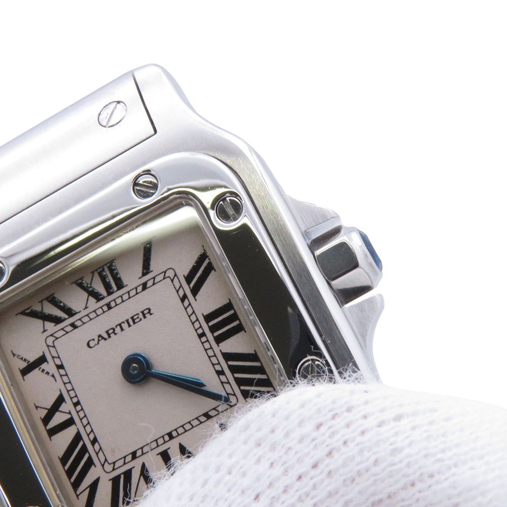 Cartier Santos Galbe SM Watch Ivory Dial Quartz — view 5