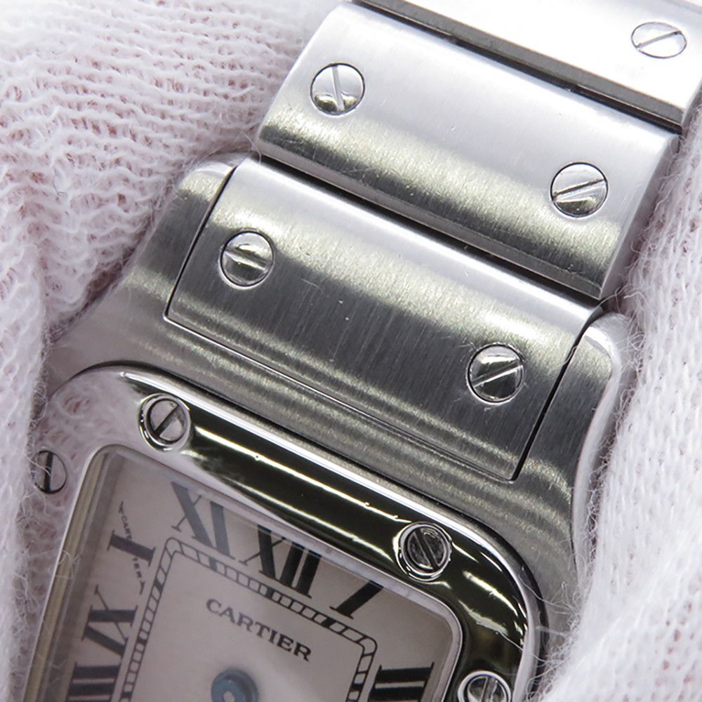 Cartier Santos Galbe SM Watch Ivory Dial Quartz — view 4