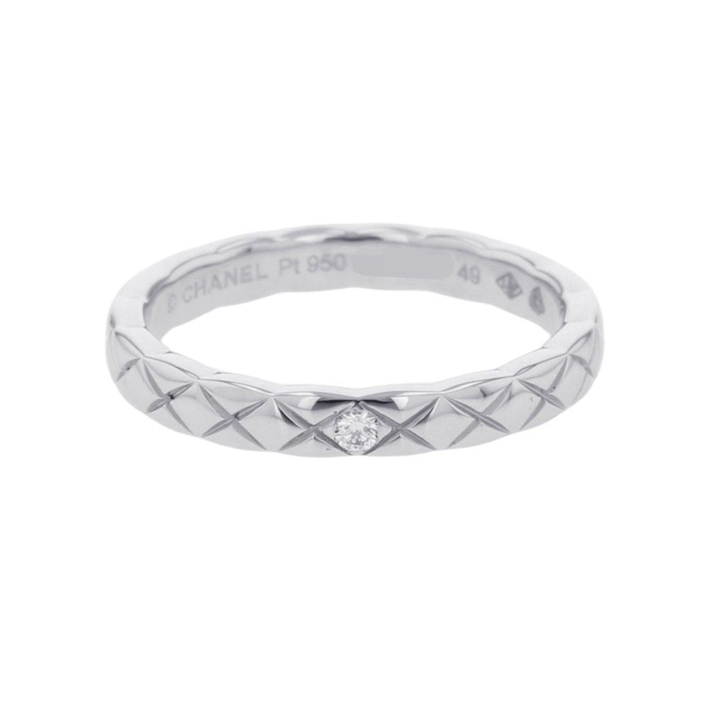 Chanel Ring Coco Crush Collection Marriage Small Diamond Platinum