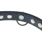 Celine Studded Choker Leather Necklace Black — view 5