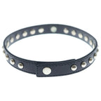 Celine Studded Choker Leather Necklace Black — view 2