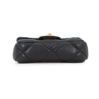 Chanel Chain Shoulder Bag Quilted CC Logo Lambskin Black — view 3