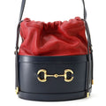 Gucci Shoulder Bag Horsebit Drawstring Leather