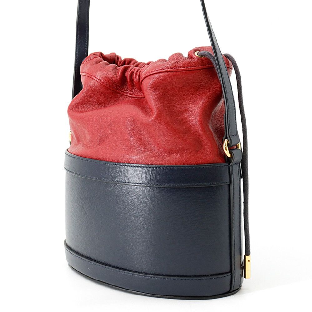Gucci Shoulder Bag Horsebit Drawstring Leather — view 2