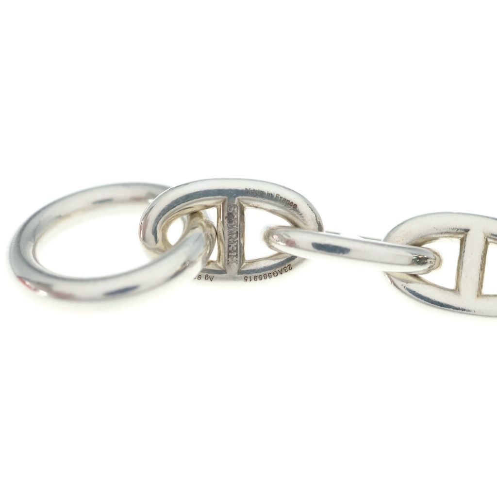 Hermes Chaine D'ancre TGM Chain Bracelet Silver — view 5