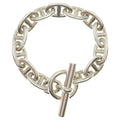 Hermes Chaine D'ancre TGM Chain Bracelet Silver