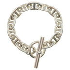 Hermes Chaine D'ancre TGM Chain Bracelet Silver