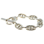 Hermes Chaine D'ancre TGM Chain Bracelet Silver — view 4