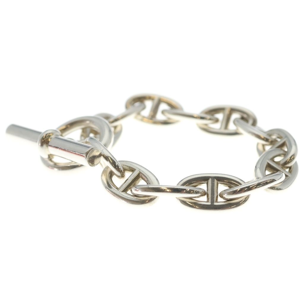Hermes Chaine D'ancre TGM Chain Bracelet Silver — view 4