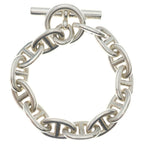 Hermes Chaine D'ancre TGM Chain Bracelet Silver — view 2