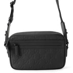 Gucci Shoulder Bag GG Rubber Effect Black