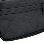 Gucci Shoulder Bag GG Rubber Effect Black — view 6