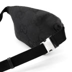 Gucci Belt Bag Jumbo GG Canvas Black — view 3