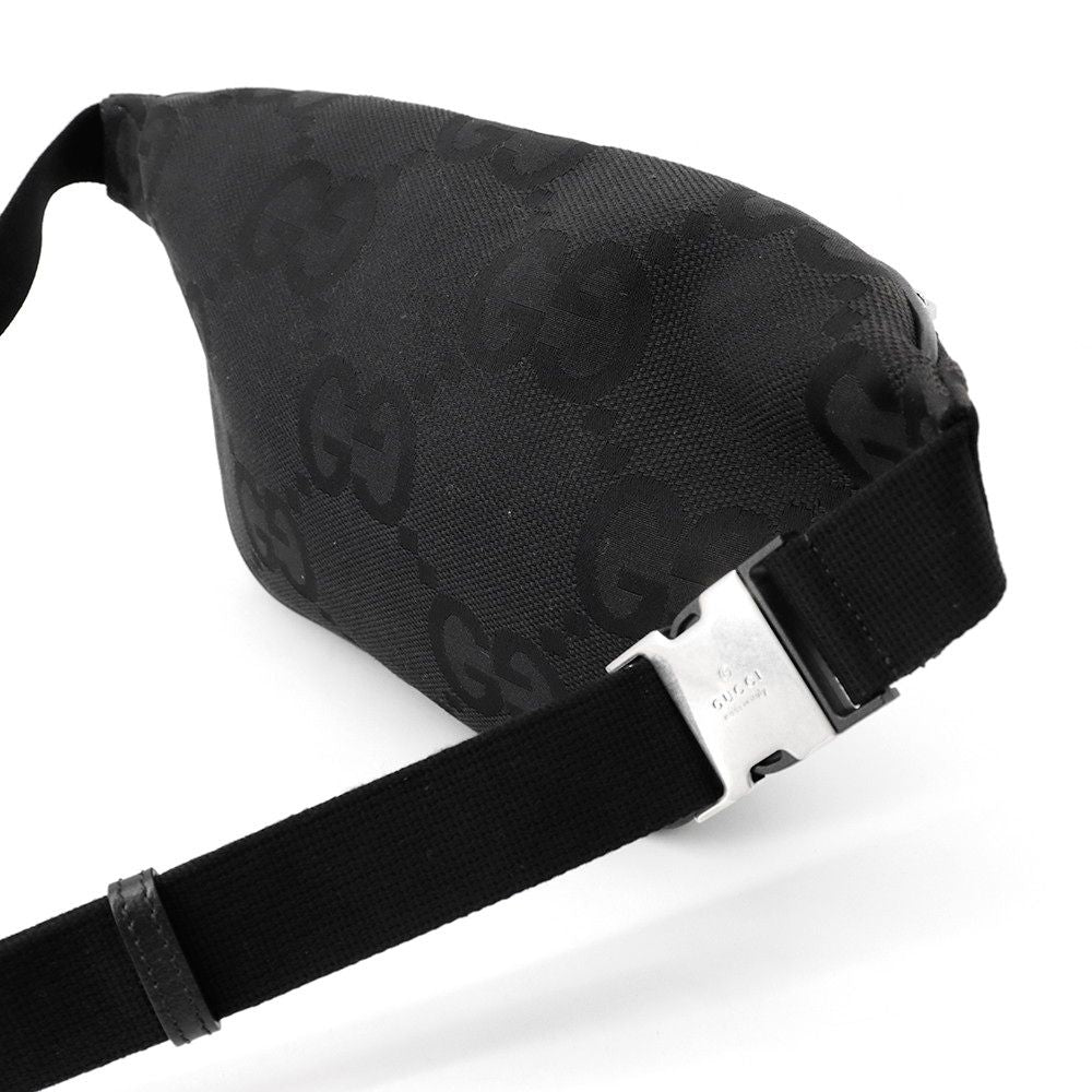 Gucci Belt Bag Jumbo GG Canvas Black — view 3
