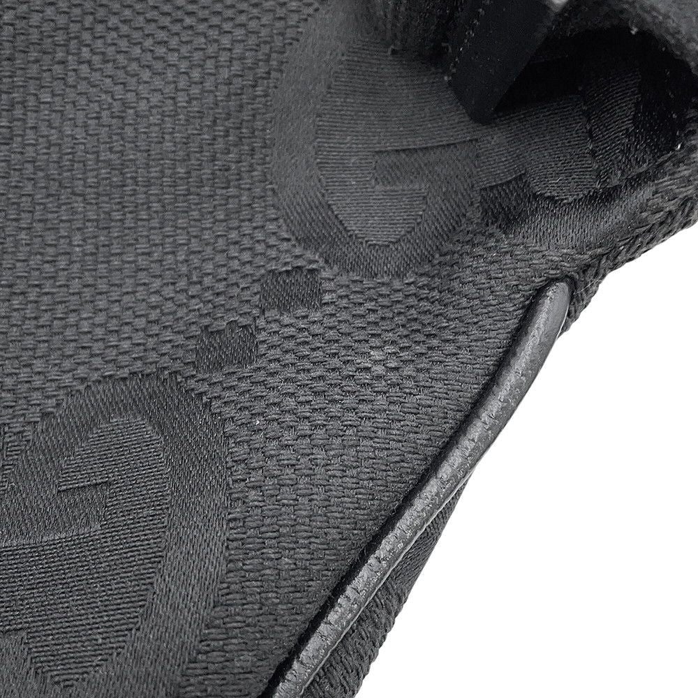 Gucci Belt Bag Jumbo GG Canvas Black — view 9