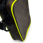 Louis Vuitton Shoulder Bag Monogram Macassar Christopher Wearable Wallet Black — view 9
