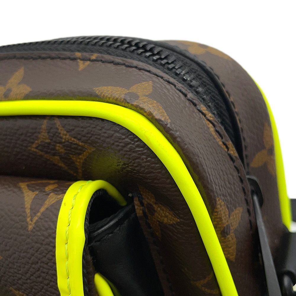 Louis Vuitton Shoulder Bag Monogram Macassar Christopher Wearable Wallet Black — view 7