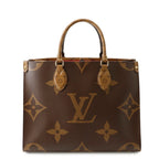 Louis Vuitton Tote Monogram Reverse Giant On The Go MM Handbag 2-Way