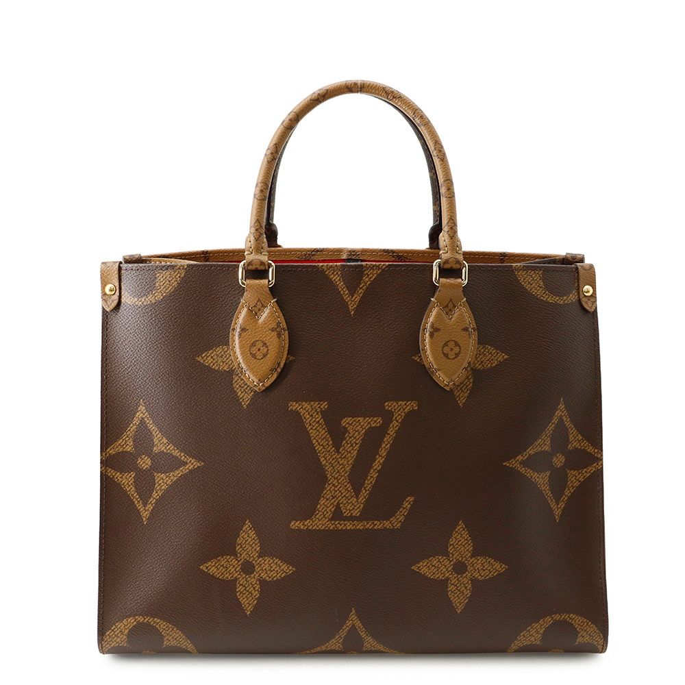 Louis Vuitton Tote Monogram Reverse Giant On The Go MM Handbag 2-Way