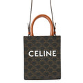 Celine Handbag Triomphe Mini Vertical Cover Leather 2-Way