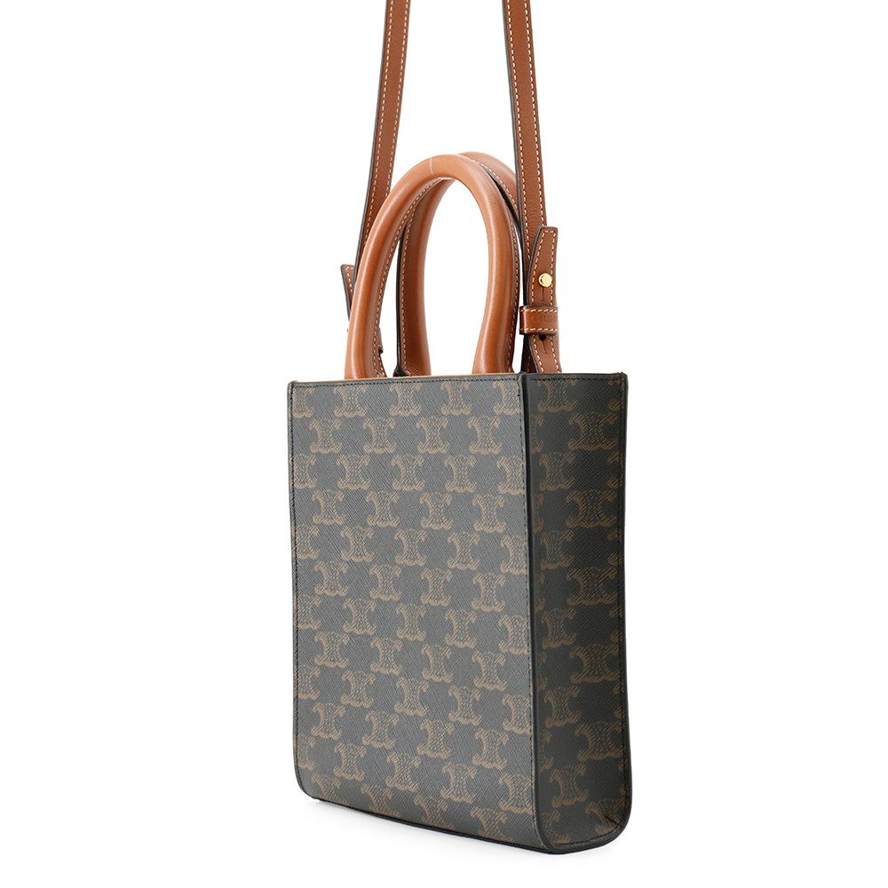 Celine Handbag Triomphe Mini Vertical Cover Leather 2-Way — view 2