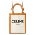 Celine Handbag Mini Vertical Cover Canvas Leather 2-Way