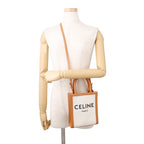 Celine Handbag Mini Vertical Cover Canvas Leather 2-Way — view 5