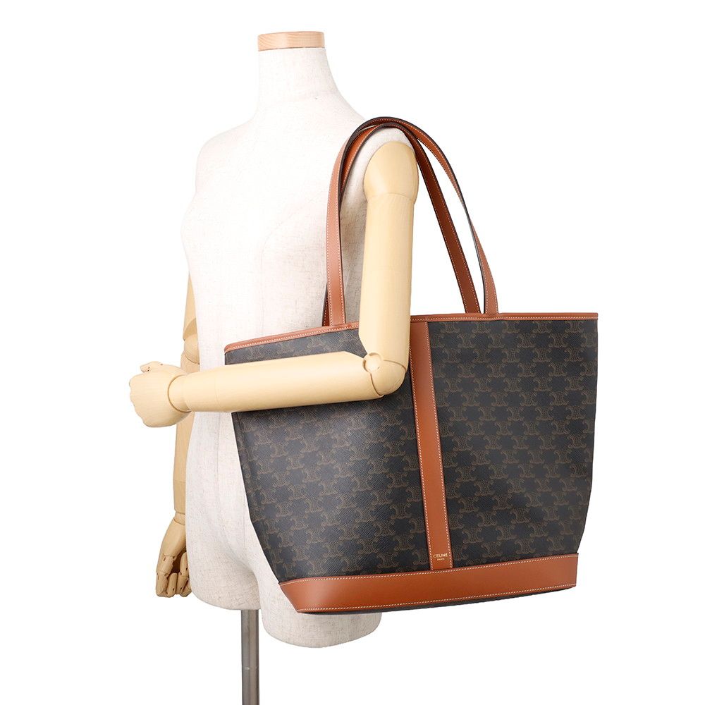 Celine Tote Triomphe Cabas Leather — view 4