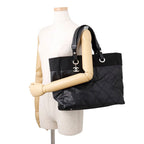 Chanel Tote Quilted Paris Biarritz MM Coco Charm Black — view 4